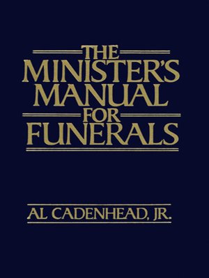 cover image of Minister's Manual for Funerals